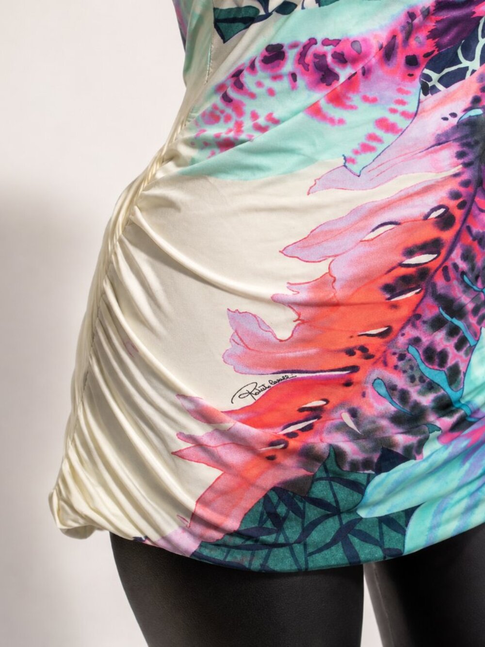 Roberto Cavalli Firenze Butterfly Print Cutout Back Top Size 46 / US 10 - Picture 4 of 7